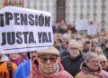 Manifestación contra las pensiones