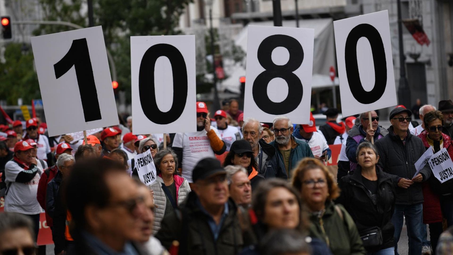 Manifestación de pensionistas en Madrid