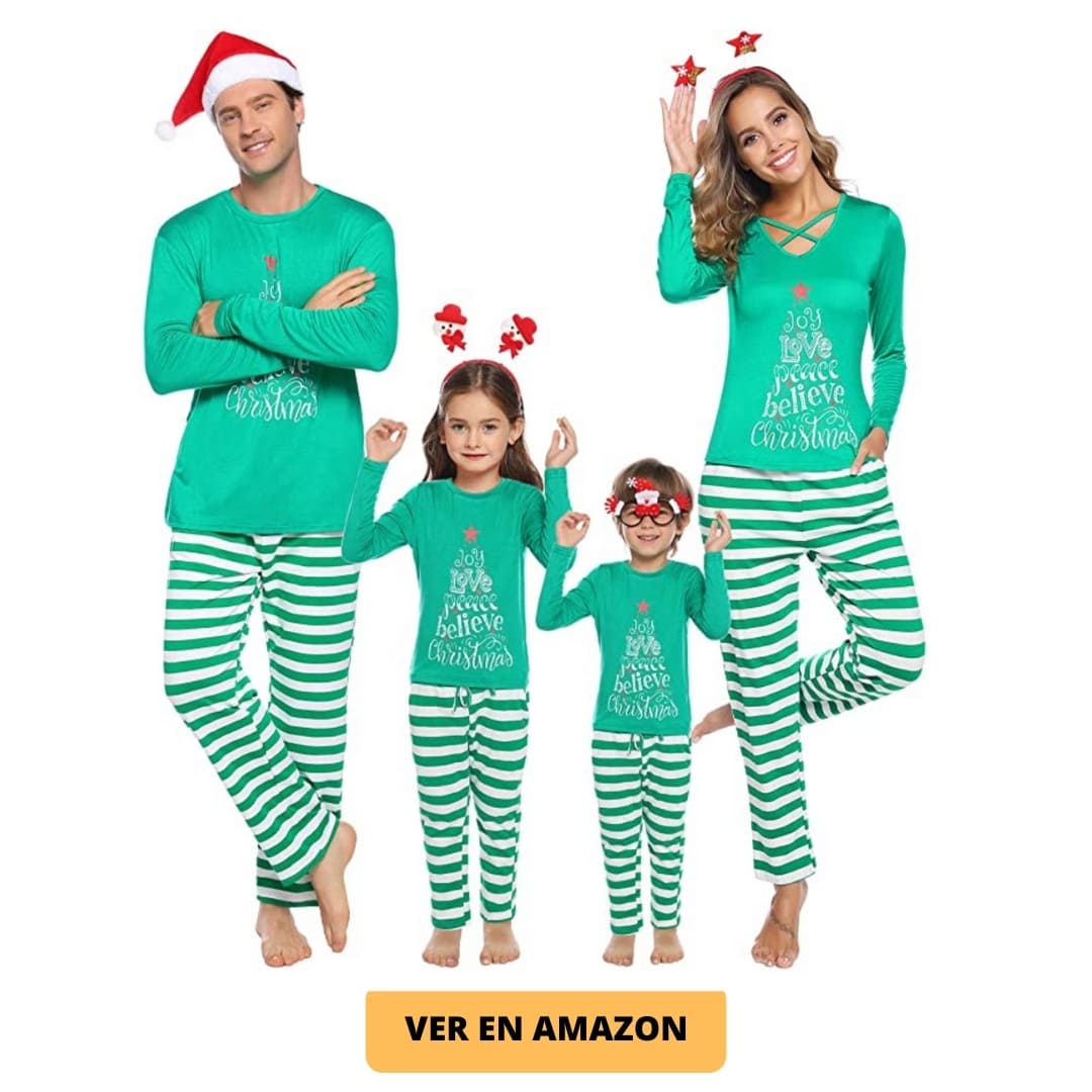Pijama fin de ano navidad familiar