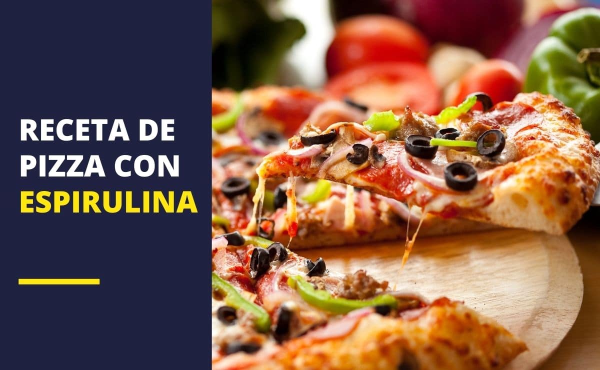 Receta de pizza con espirulina