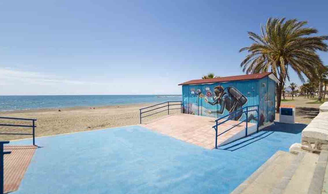 Playa accesible en Málaga