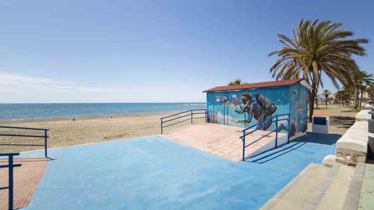 Playa accesible en Málaga