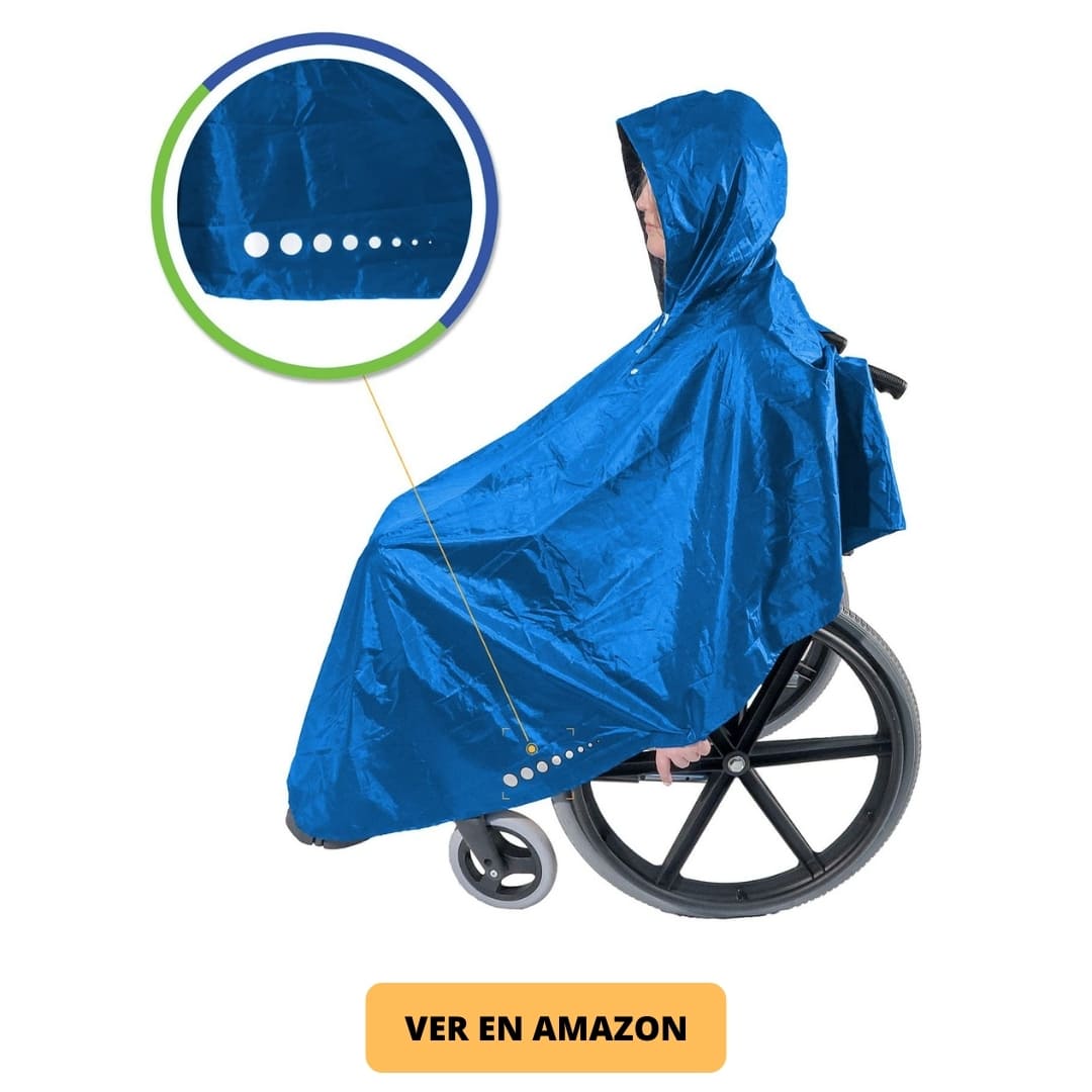 Poncho impermeable silla de ruedas
