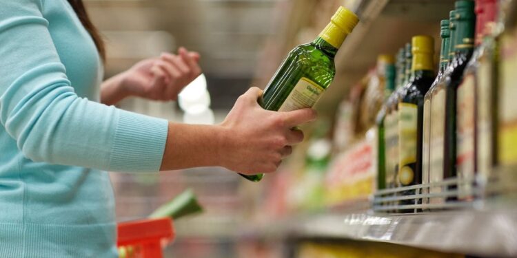 Aceite de oliva, supermercado