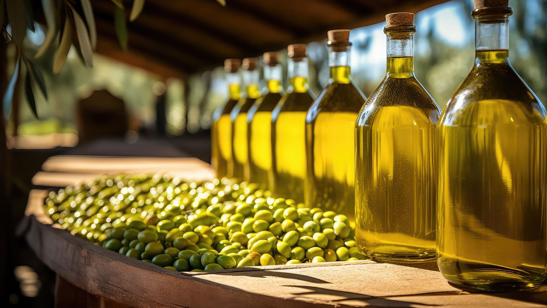 Producción de aceite de oliva en Andalucía