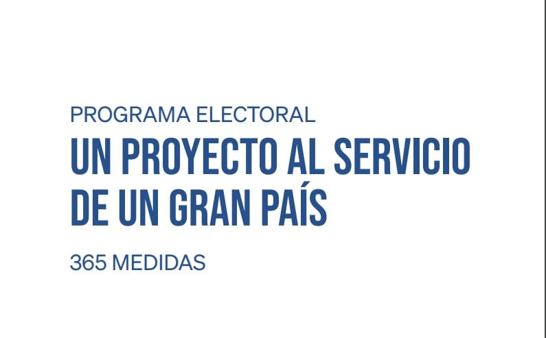 Programa electoral Partido Popular