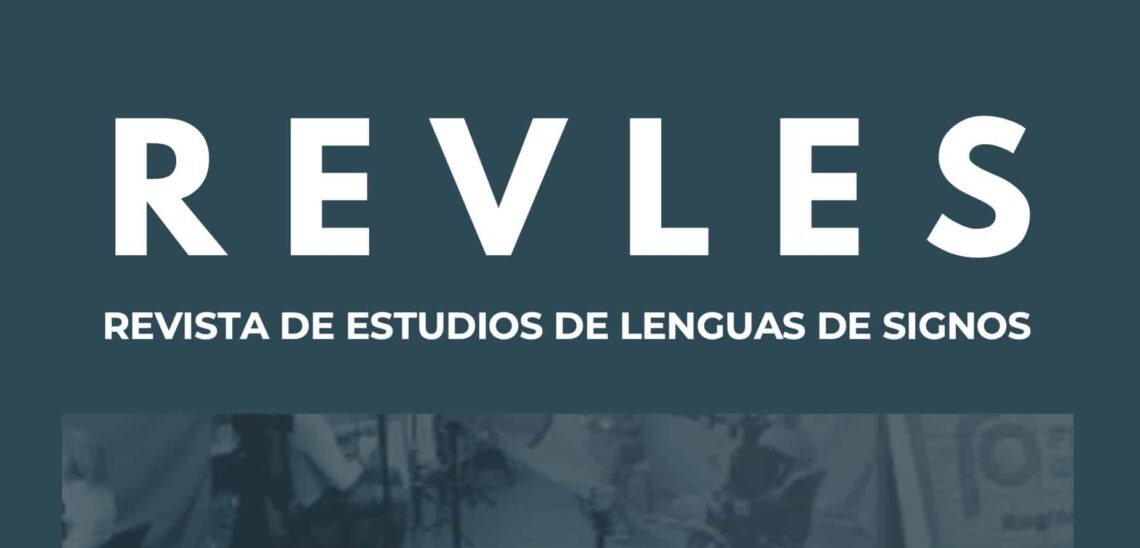 Portada Revista de Estudios de Lenguas de Signos (REVLES)