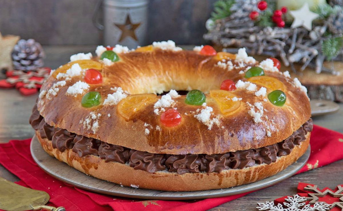 Roscón de reyes de chcololate