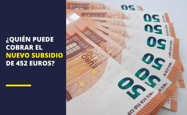 Subsidio de 452 euros del Gobierno