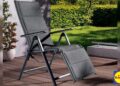 El sillón tumbona de Lidl es plegable y acolchado