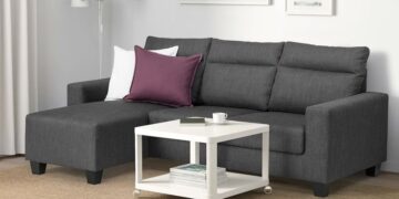 Sofá chaise longue de IKEA./ Foto de IKEA