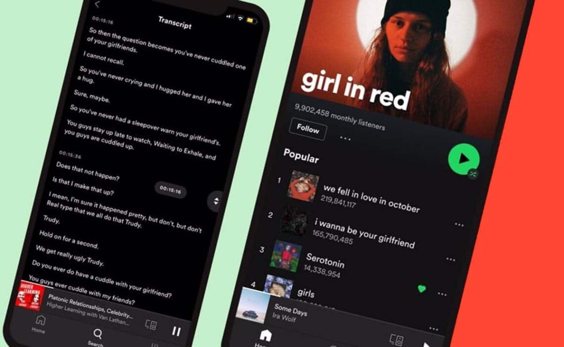 Nuevas funciones de Spotify accesibilidad de podcast.