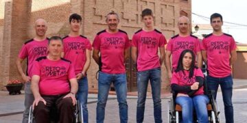 'Un Reto, dos metas' la iniciativa solidaria de los ciclistas de Aldeanueva del Ebro