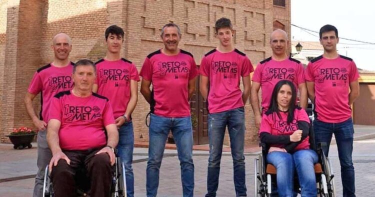 'Un Reto, dos metas' la iniciativa solidaria de los ciclistas de Aldeanueva del Ebro