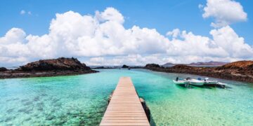 Isla de Fuerteventura, situada en el archipiélago de las Islas Canarias