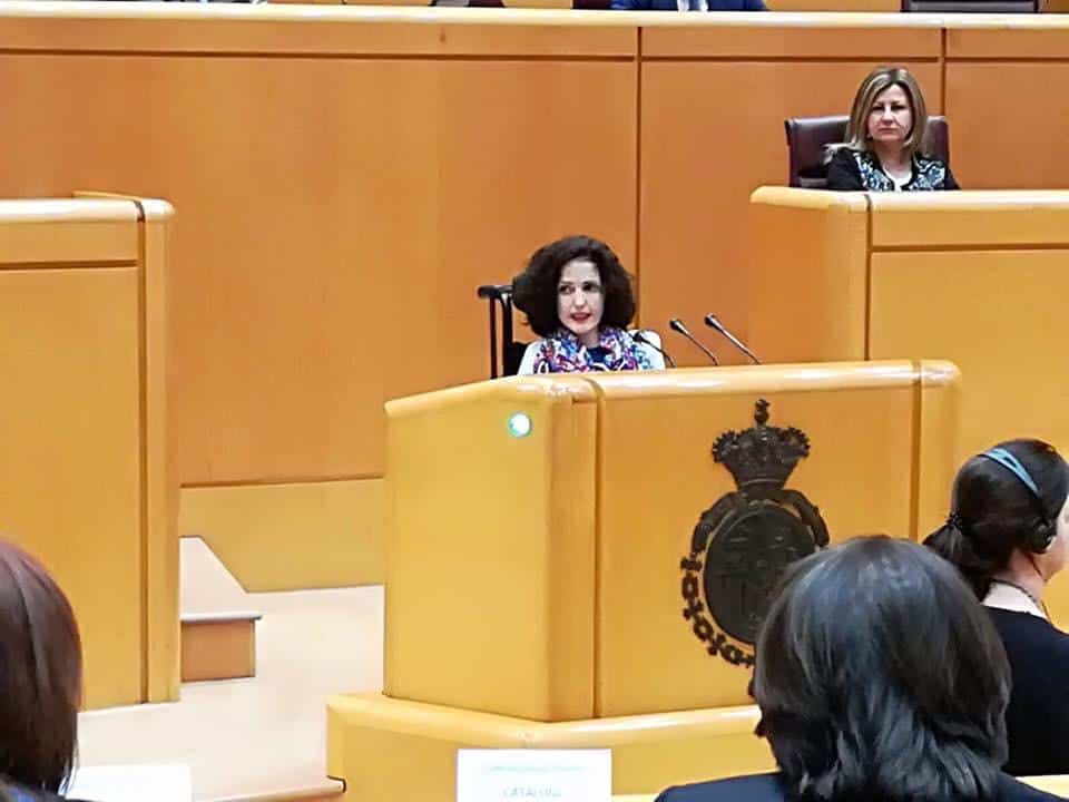 Virginia Felipe en el atril