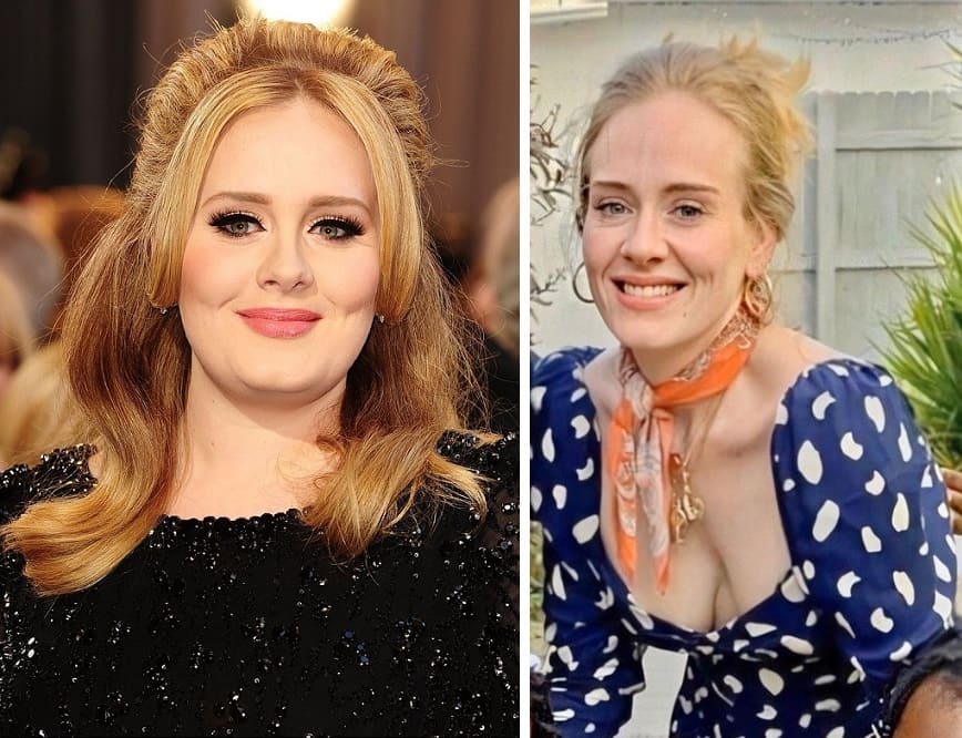 Dieta y ejercicio en el cambio físico de Adele