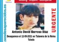 antonio david barroso diaz discapacidad menor desaparecido