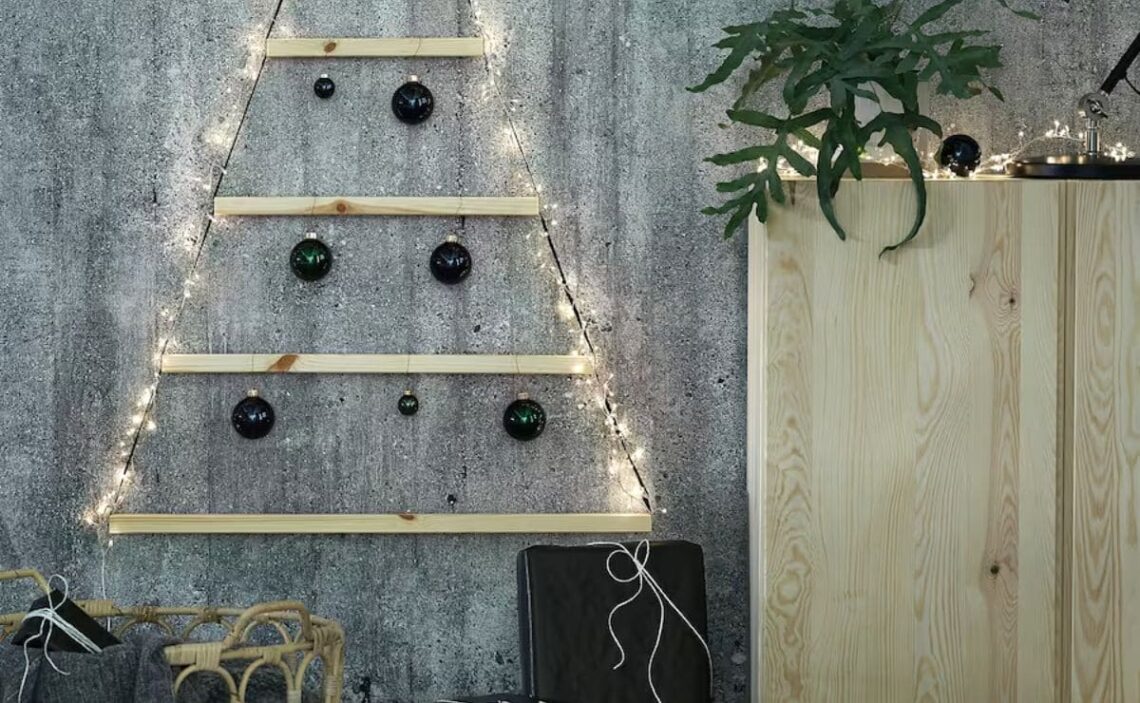 Árbol de Navidad de bambú de IKEA