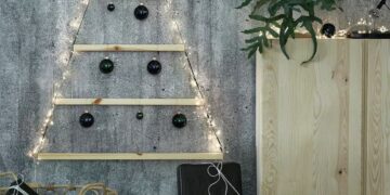 Árbol de Navidad de bambú de IKEA