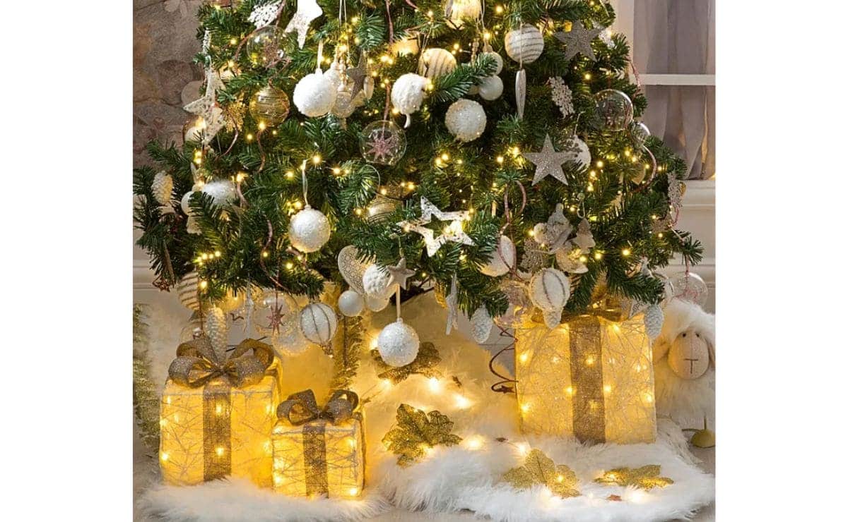 El accesorio ideal para tapar las patas del árbol de Navidad de Leroy Merlin