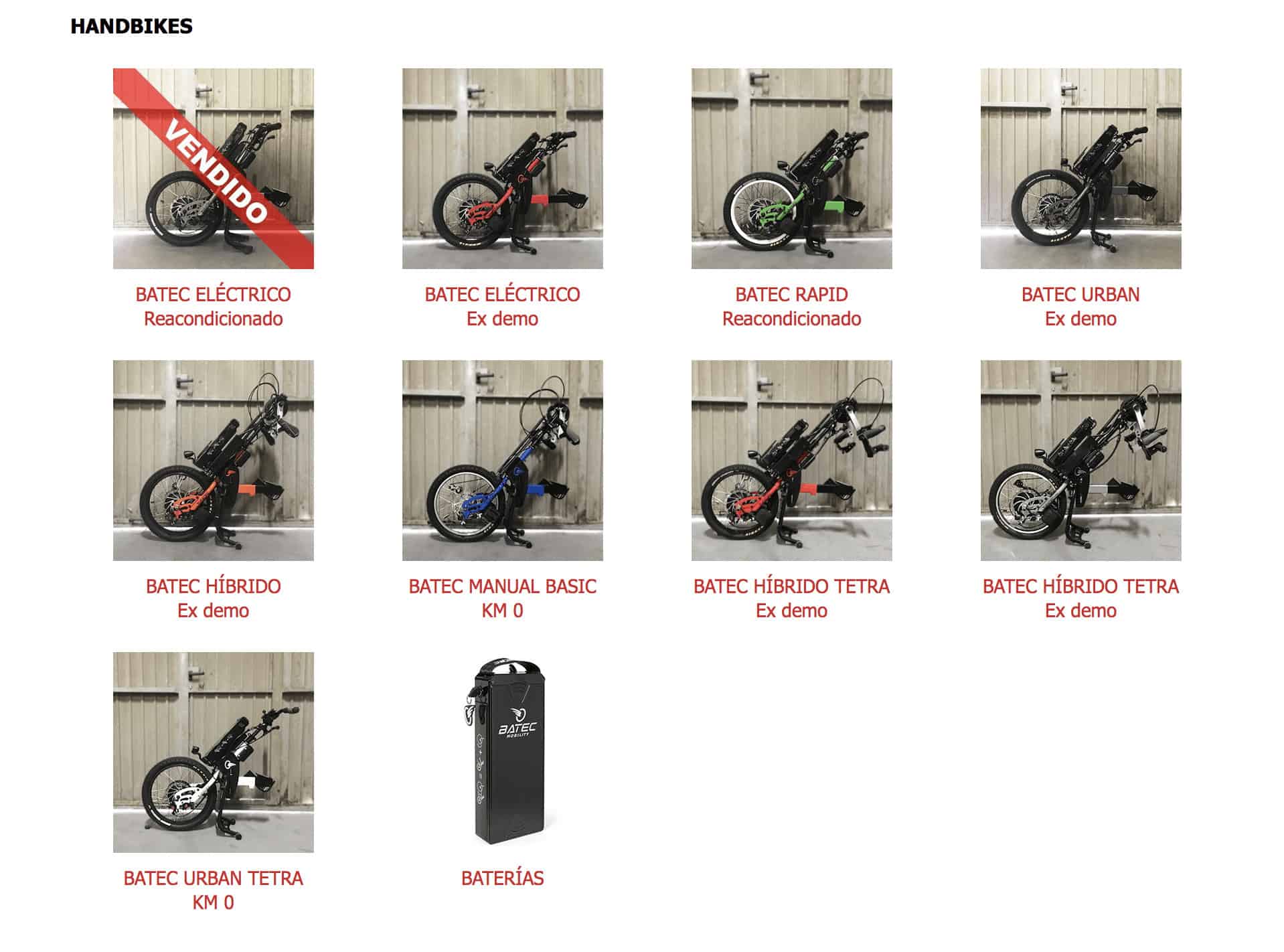 Batec Mobility lanza varias unidades de batec y silla de ruedas a precios outlet