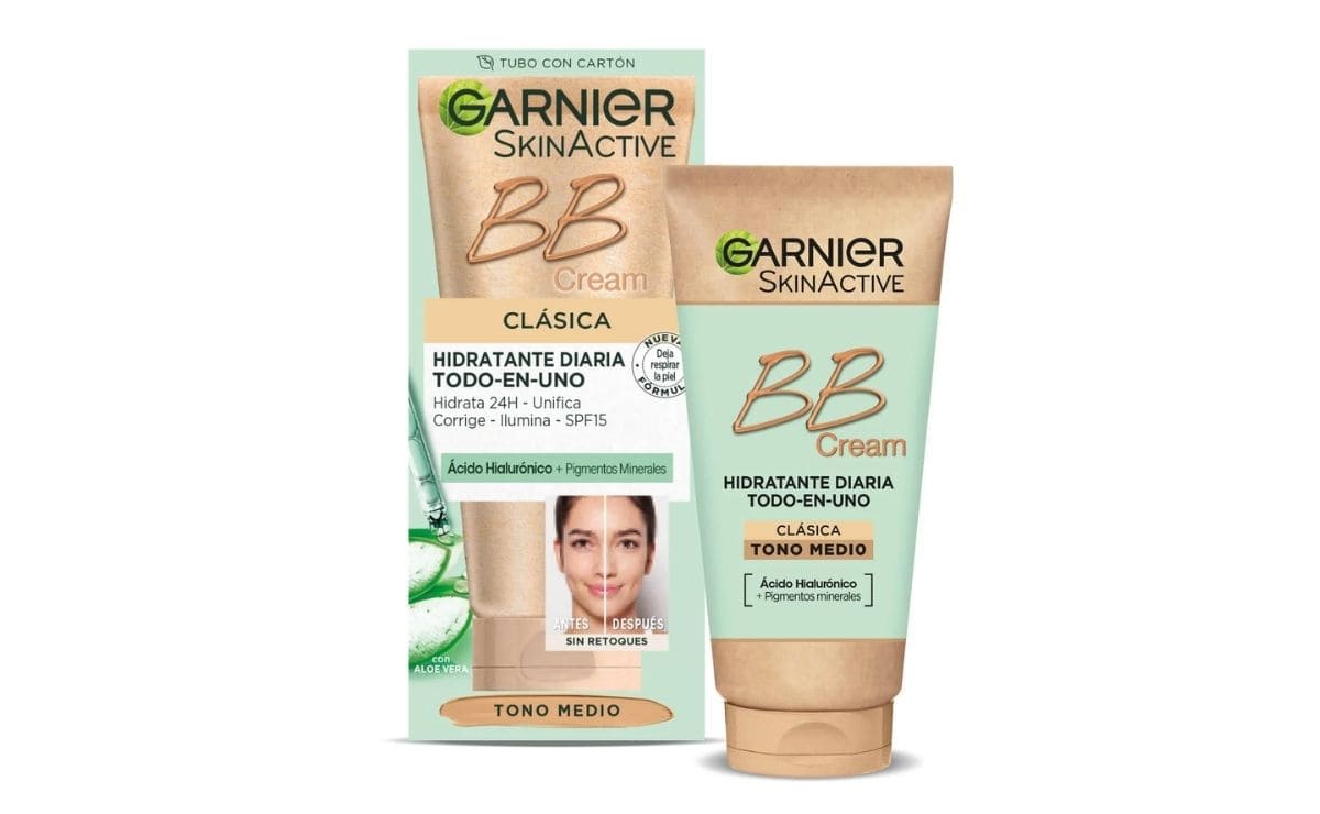 Esta BB Cream de Garnier con ácido hialurónico es perfecta para tu piel