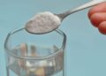Bicarbonato de sodio con agua
