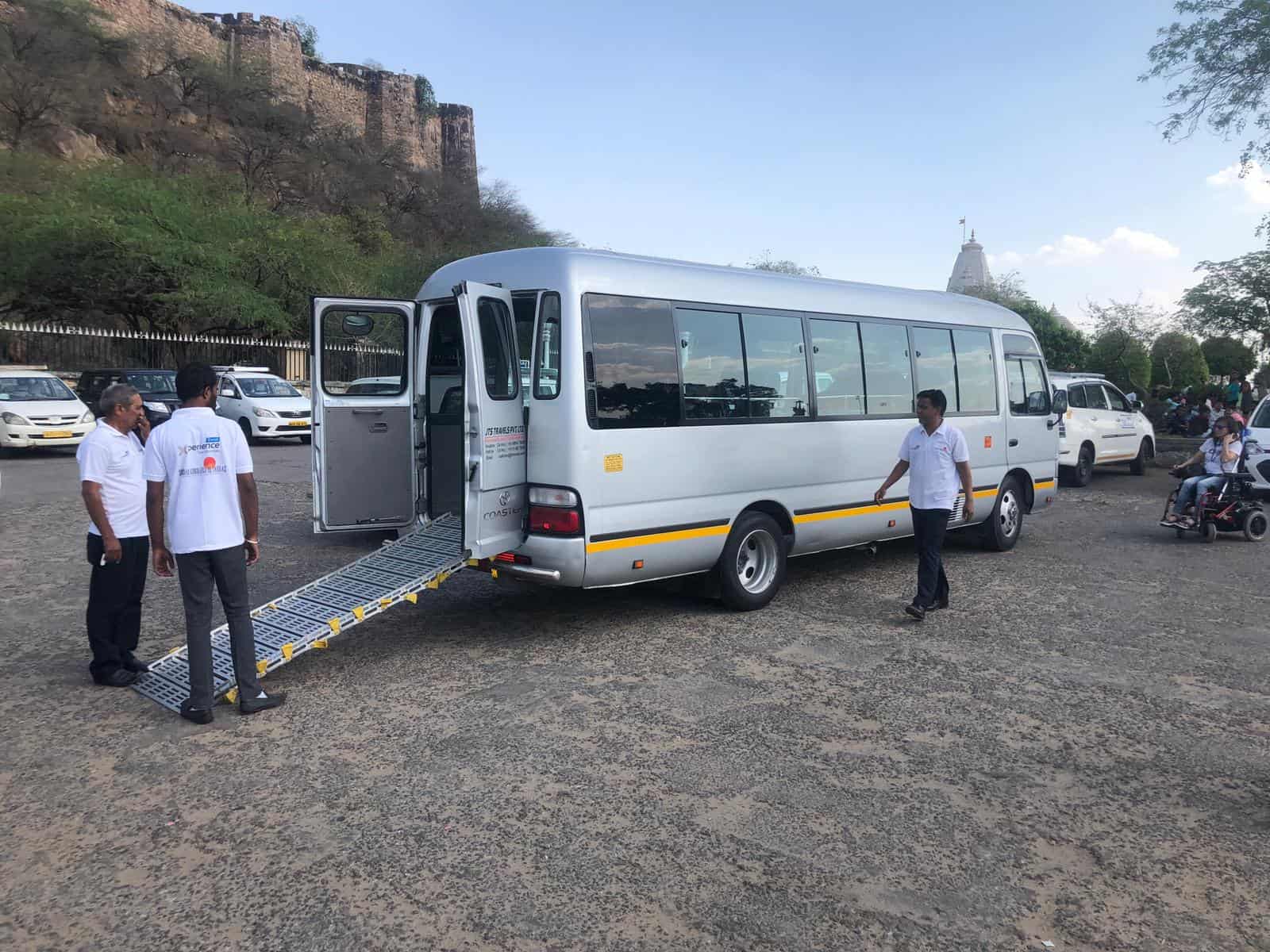 India en silla de ruedas