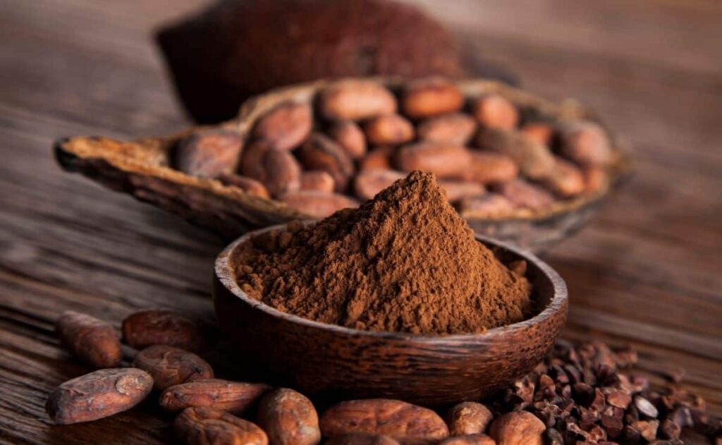 Recipiente con cacao soluble