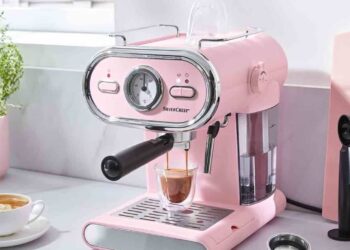 Cafetera espresso retro-vintage de Lidl
