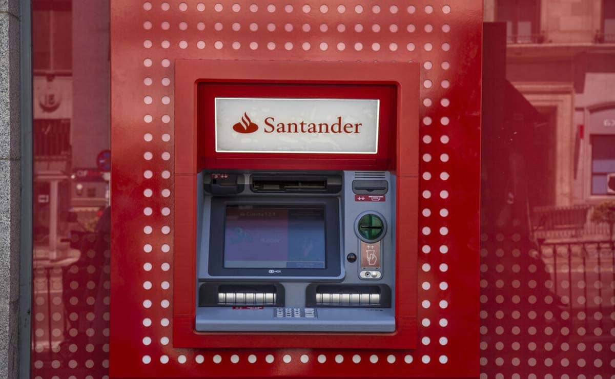 cajero Banco Santander pensión