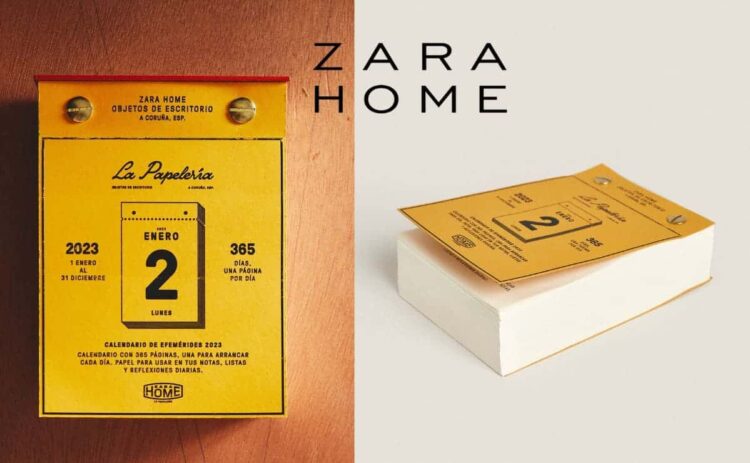Calendario retro de Zara Home