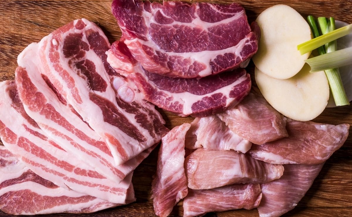 carne cruda alimento organismo cuerpo estómago proteínas sal