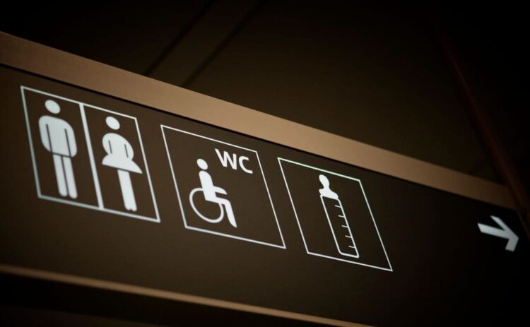 Cartel de señalización accesible para las personas con discapacidad