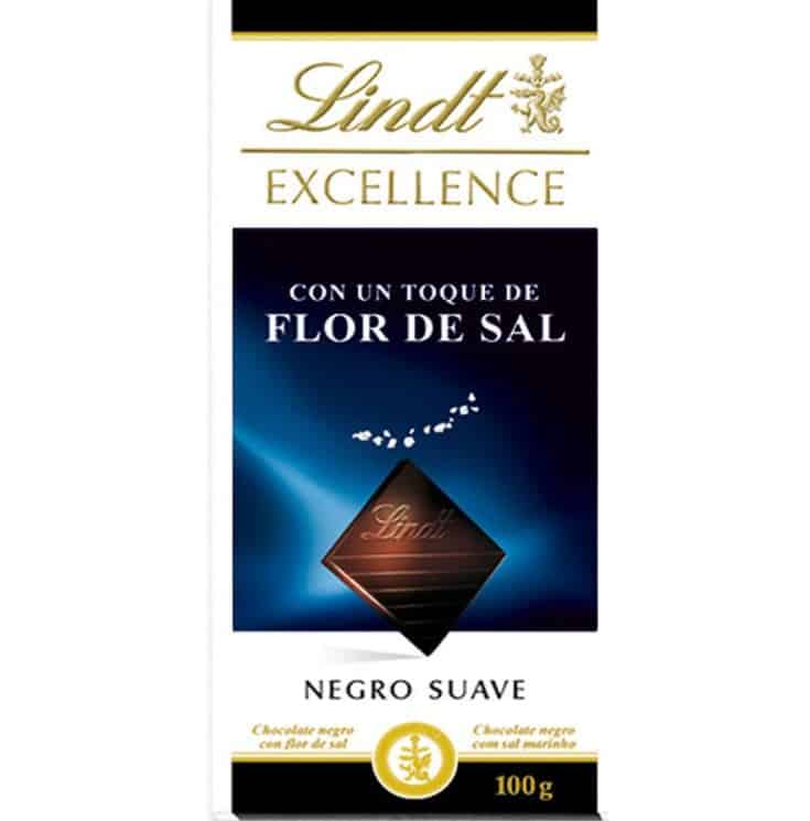 Chocolate negro Lindt con flor de sal
