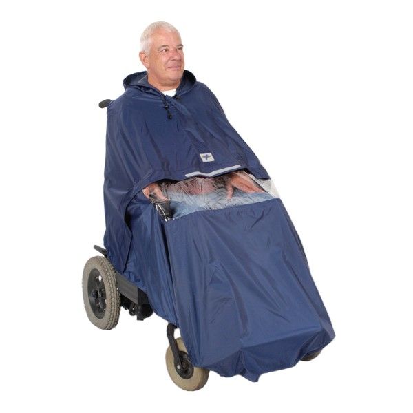 Chubasquero y paraguas para silla de ruedas y scooter
