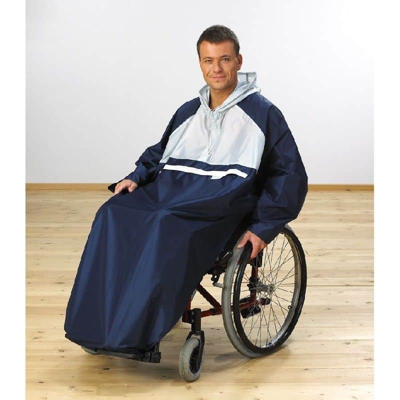 Chubasquero y paraguas para silla de ruedas y scooter