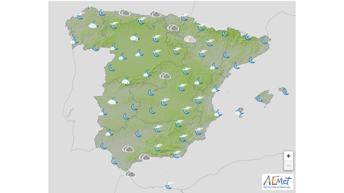 Predicción de la AEMET para el viernes, 8 de septiembre de 2023 en España