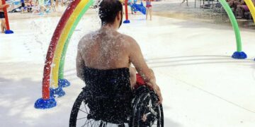 Persona con discapacidad combatiendo la calor