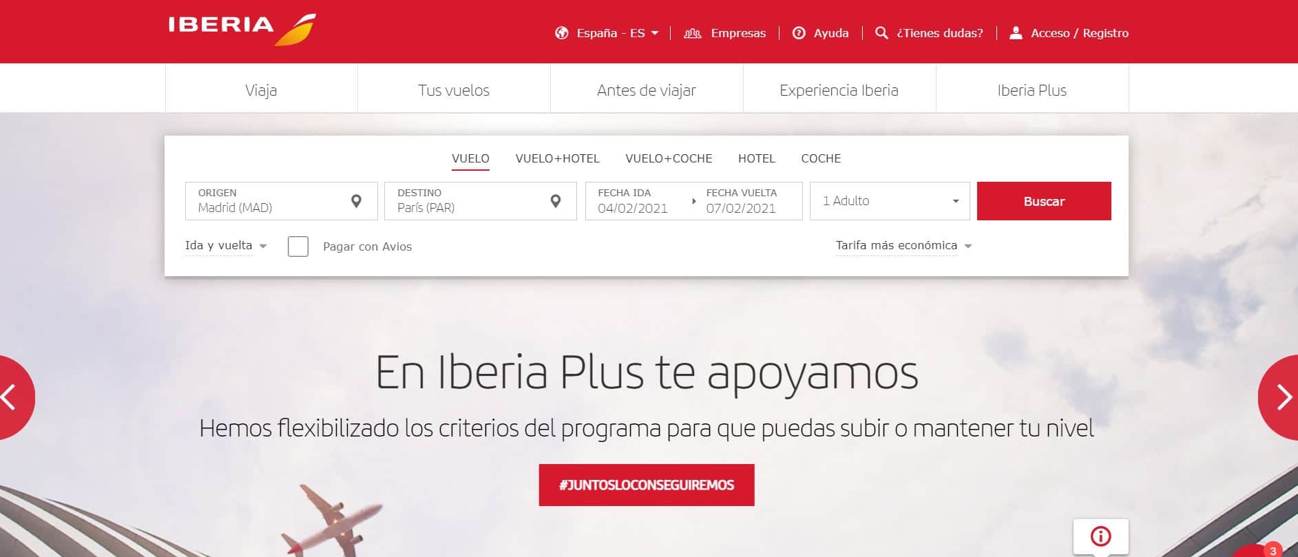 Cómo reservar vuelos en Iberia 