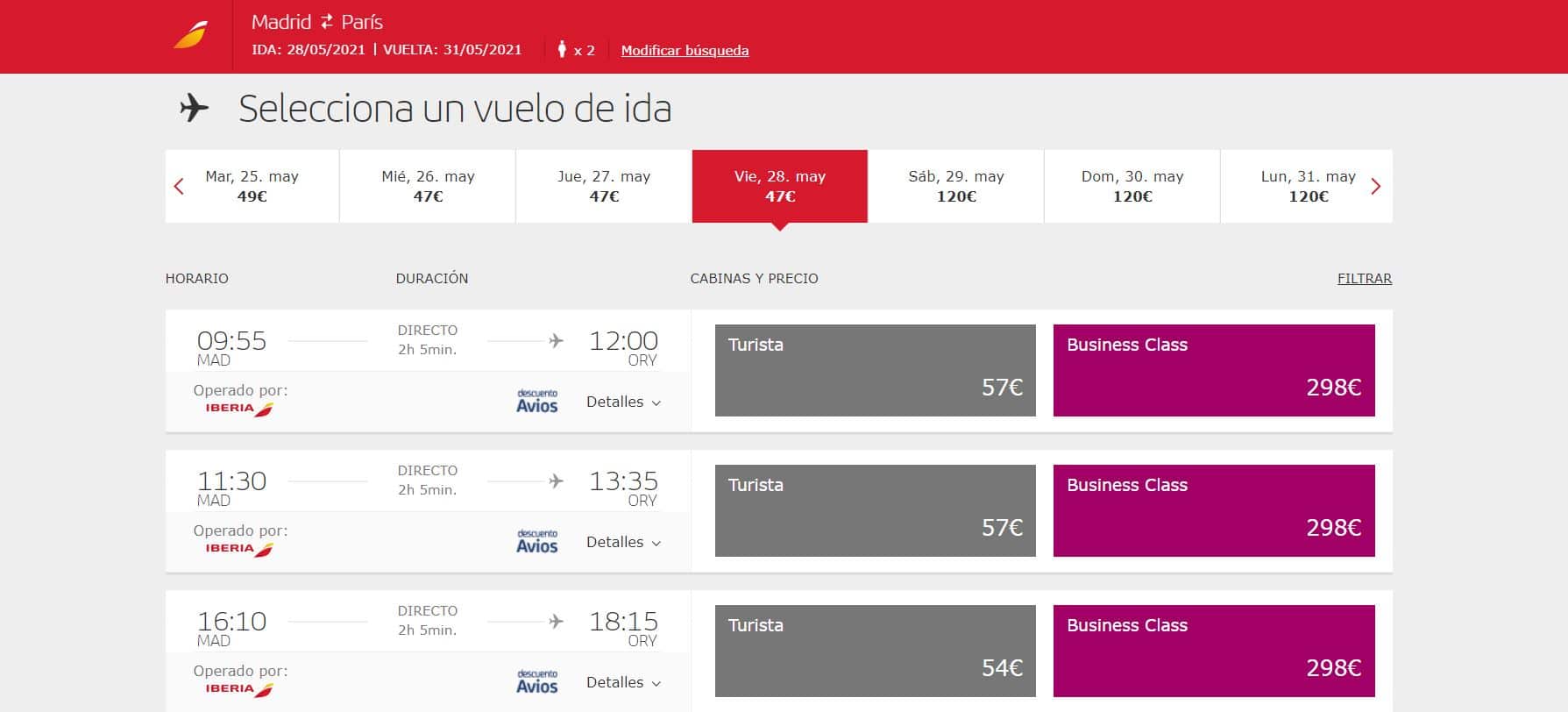 Cómo reservar vuelos en Iberia 