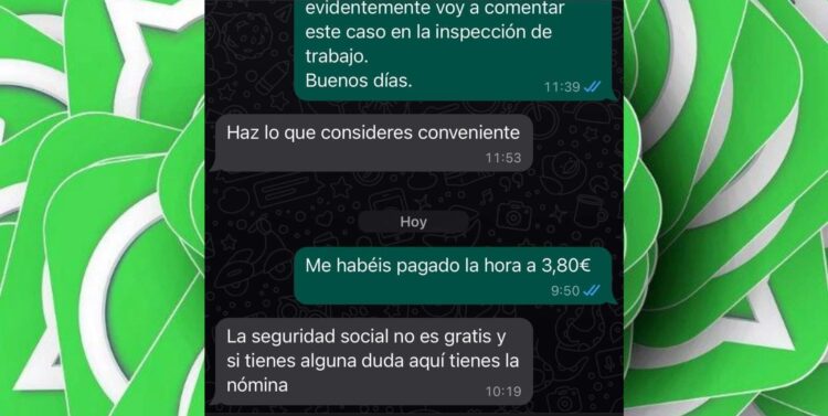 La respuesta indignante de un hostelero a un empleado que amenazó con una inspección a través de WhatsApp