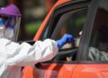 Test rápidos de coronavirus en el coche. Foto: EP
