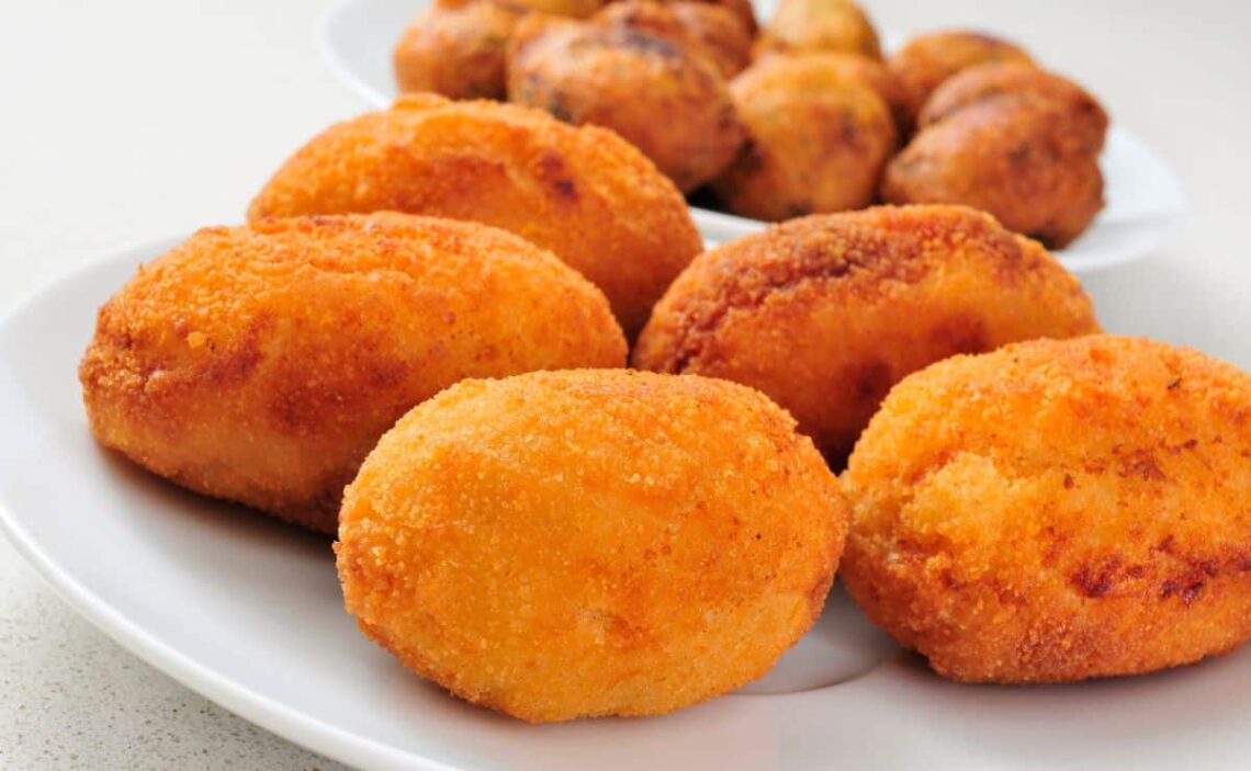 croqueta jamón ibérico tomate frito fritura saludable alimento