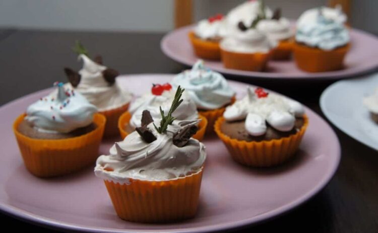 cupcakes integrales para una dieta sana