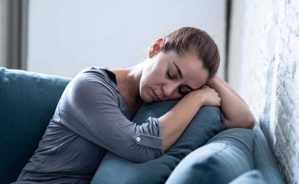 Mujer con depresión
