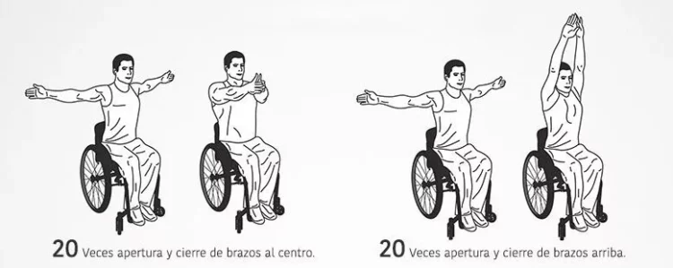 6 ejercicios en silla de ruedas que debes hacer todos los días