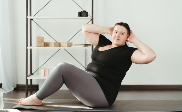 Ejercicios físicos de abdominales en casa