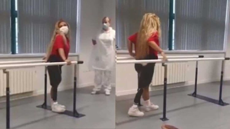 Una enfermera aprende a caminar después de que le amputarán una pierna debido al cáncer 